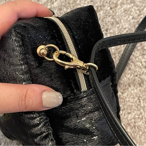 Dior black with gold cross body bag - Picture 4 of 8